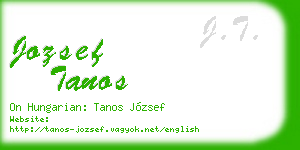 jozsef tanos business card